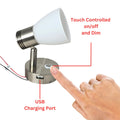Marvix Led Reading Light 12V 24V Dimmable Touch Switch Campervan Motorhome Boat Nickel Brushed Finished