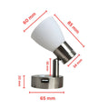Marvix Led Reading Light 12V 24V Dimmable Touch Switch Campervan Motorhome Boat Nickel Brushed Finished