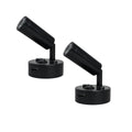 12V LED Reading Light Warm White USB Port Pack of 2 Black Lamps