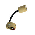 12V LED Gooseneck Reading Light Wooden Effect Lamp