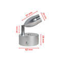 12V LED Reading Light Touch Dimmable Spotlight USB Port Caravan Lamp 3W