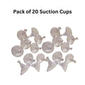 20 x Suction Pads Thermal Blinds Sucker Cups Transparent Disks