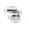 12V LED Reading Light Warm White USB Port Pack of 2 Chrome Lamps