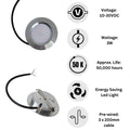 LED 12V 24V Marine Spot Light Red & White Dimmable Boat Yacht Recessed Downlight