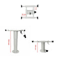Adjustable Pneumatic Pedestal Table Leg 350 - 750mm Grey