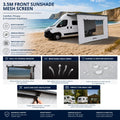 Awning Sun Blocker 3.5M Front Sunshade Screen with Opening