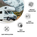 Internal Thermal Blinds Premium 9 Layers - VW T7 Transporter / Ford Custom