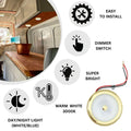 LED Spot Light 12V 24V Touch Switch Dimmer 70mm Gold Downlight