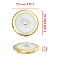 LED Spot Light 12V 24V Touch Switch Dimmer 70mm Gold Downlight