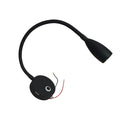 LED Flexible Reading Light 12V 24V Black Touch Switch Dimmable USB Gooseneck Map Lamp