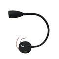 LED Flexible Reading Light 12V 24V Black Touch Switch Dimmable USB Gooseneck Map Lamp