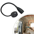 LED Flexible Reading Light 12V 24V Black Touch Switch Dimmable USB Gooseneck Map Lamp