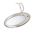 LED Ceiling Light 12V 24V Dimmable 6W Touch Switch Nickel Finish Panel Lamp