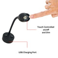 LED Flexible Reading Light 12V 24V Spotlight 3W Touch Dimmable USB