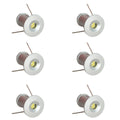 6 x LED 12V Mini Spot Lights 0.5W IP65 Blue Light
