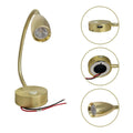LED Flexible Reading Light Gold 12V 24V Touch Switch Dimmable USB Gooseneck Map Lamp