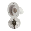 Fresh Water Tank Locking Inlet Filler Cap White