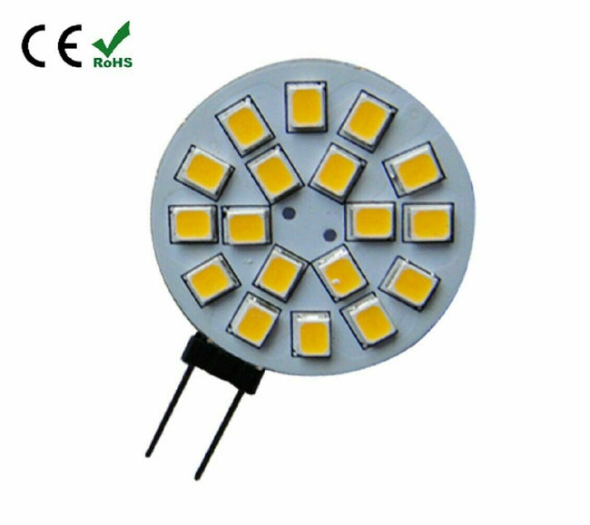 Led Bulb G4 18SMD 12V 24V Warm White Light 3W Side Pin 10-30VDC