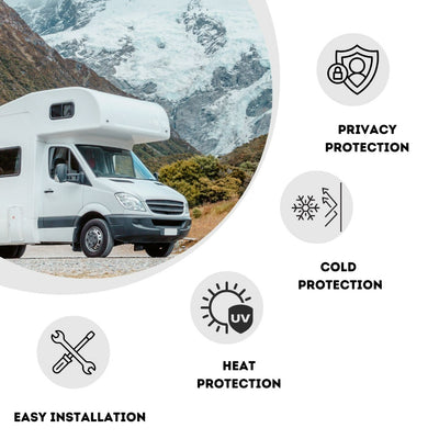 Internal Cab Screen Thermal Blinds Premium Window Cover Ducato Boxer Relay 2006 On