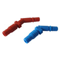 Comet Caravan Water Tap Barbed Hose Tail Connector Red & Blue 10 mm Fittings