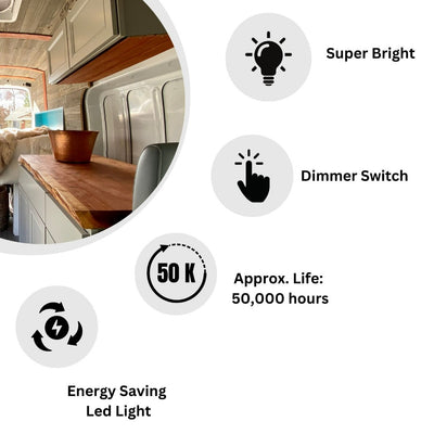 LED 12V 24V Spot Light Touch Switch Dimmable Recessed Downlight 6000k