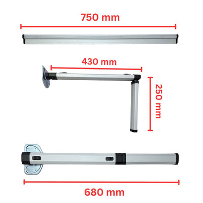 Folding Table Leg & Slider Rail Kit