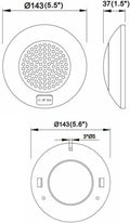 LED Ceiling Light 12V 24V Dome Lamp 3.8W On/Off/Door Switch