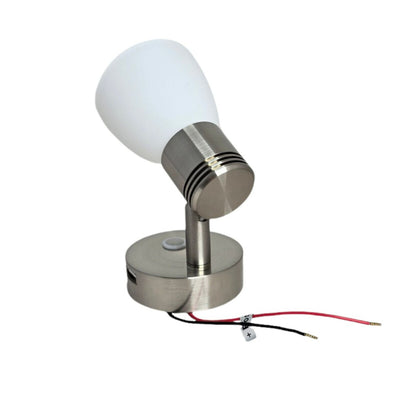 Marvix Led Reading Light 12V 24V Dimmable Touch Switch Campervan Motorhome Boat Nickel Brushed Finished