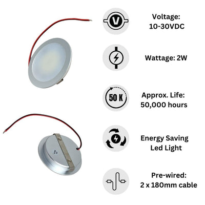 LED 12V 24V Spot Light IP44 Dimmable Recessed Bathroom Downlight