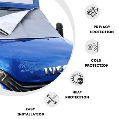 External Thermal Screen Cab Cover Blinds - Iveco Daily 2015 Onwards