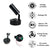 12V LED Reading Light Warm White USB Port Pack of 2 Black Lamps