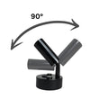 12V LED Reading Light Warm White USB Port Pack of 2 Black Lamps