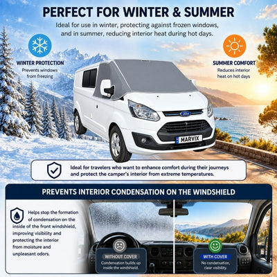 External Thermal Screen Cab Cover Blinds Ford Tourneo Transit Custom