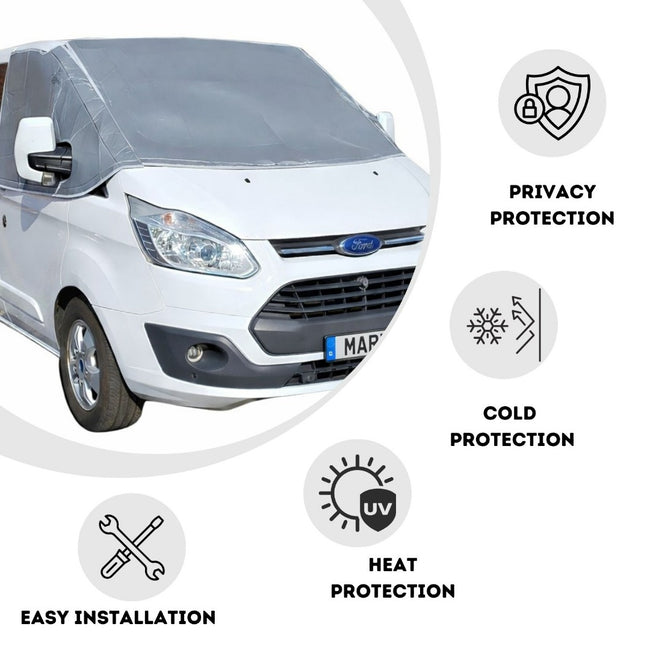 External Thermal Screen Cab Cover Blinds Ford Tourneo Transit Custom