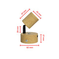 12V LED Reading Light Touch Dimmable Spotlight USB Wooden Effect Lamp