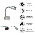 12V 24V LED Reading Light Flexible Gooseneck Map Lamp