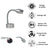 12V 24V LED Reading Light Flexible Gooseneck Map Lamp