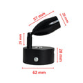 12V 24V LED Reading Light Touch Dimmable Spotlight USB 3W Black