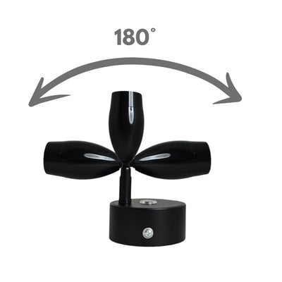 12V 24V LED Reading Light Touch Dimmable Spotlight USB 3W Black