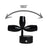 12V 24V LED Reading Light Touch Dimmable Spotlight USB 3W Black