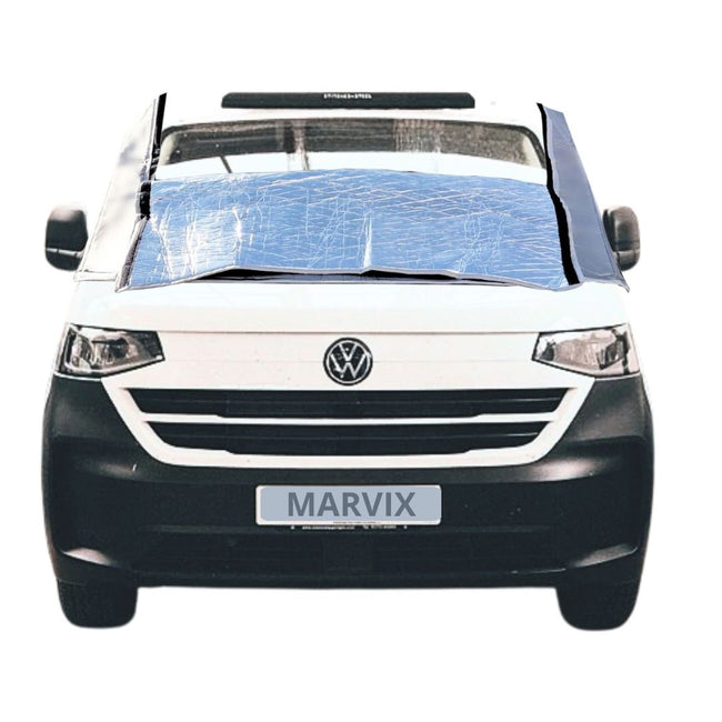 Auto Windschutzscheiben Abdeckung Ersatz für VW T7 2021-2022, Frontscheiben Sonnenschutz, 100% Verdunkelnd, Blockiert UV Strahlen, Wetterfeste Frontscheibe Wrap Cover Auto Windschutzscheiben Abdeckung Ersatz für VW T7 2021-2022, Frontscheiben Sonnenschutz, 100% Verdunkelnd, Blockiert UV Strahlen, Wetterfeste Frontscheibe Wrap Cover