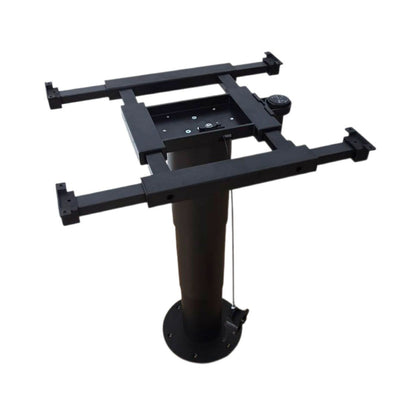 Adjustable Pneumatic Pedestal Table Leg 350 - 750mm Black
