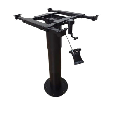 Adjustable Pneumatic Pedestal Table Leg 350 - 750mm Black