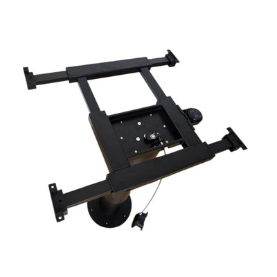 Adjustable Pneumatic Pedestal Table Leg 350 - 750mm Black