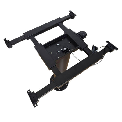 Adjustable Pneumatic Pedestal Table Leg 350 - 750mm Black