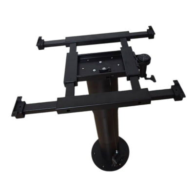 Adjustable Pneumatic Pedestal Table Leg 350 - 750mm Black