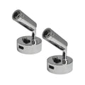 12V LED Reading Light Warm White USB Port Pack of 2 Chrome Lamps