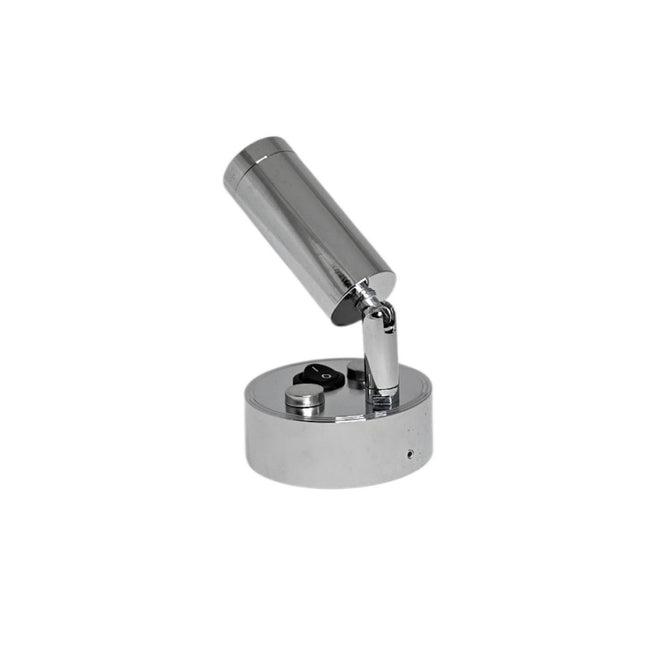 12V LED Reading Light Warm White USB Port Pack of 2 Chrome Lamps