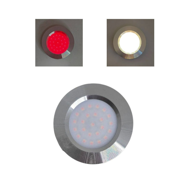 LED 12V 24V Marine Spot Light Red & White Dimmable Boat Yacht Recessed Downlight