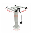 Adjustable Pneumatic Pedestal Table Leg 350 - 750mm Grey